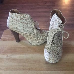 Lace heels